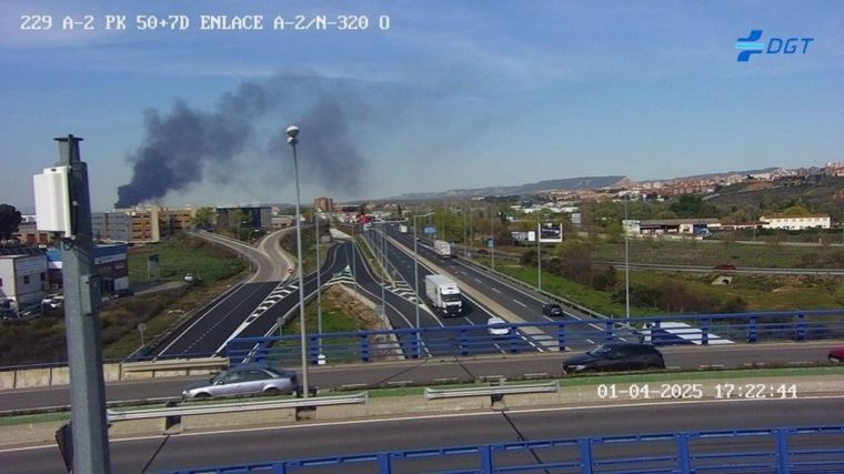 Extinguido el incendio declarado este martes en la planta de reciclaje y gestión de residuos de Marchamalo
