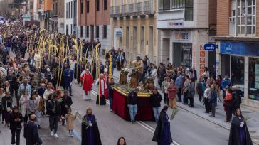 La procesión del Domingo de Ramos marca el inicio de los actos religiosos de la Semana Santa de Guadalajara