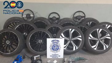 Detenido en Guadalajara el presunto autor de varios robos de neumáticos y volantes de vehículos de alta gama