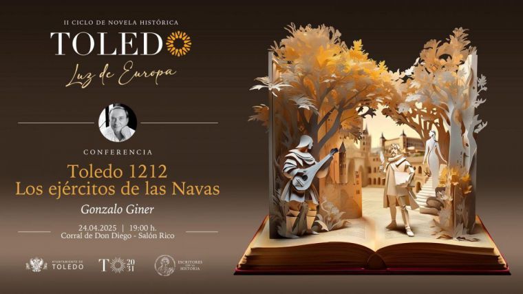 Gonzalo Giner abre mañana el II Ciclo de Novela Histórica con la conferencia ‘Toledo 1212. Los ejércitos de las Navas’
