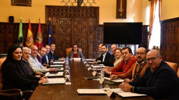 Cedillo presidió el Gabinete de crisis para asegurar el funcionamiento de los centros dependientes de la Diputación y el bienestar de los toledanos