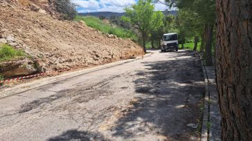 Despejado el acceso de Auñón (Guadalajara) afectado por un desprendimiento de tierras