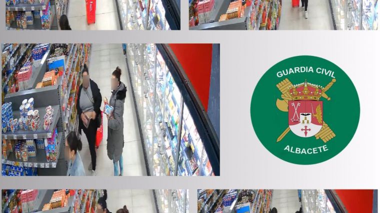 Guardia Civil de Albacete detiene a 4 personas por el hurto de 500 euros en comestibles en un supermercado