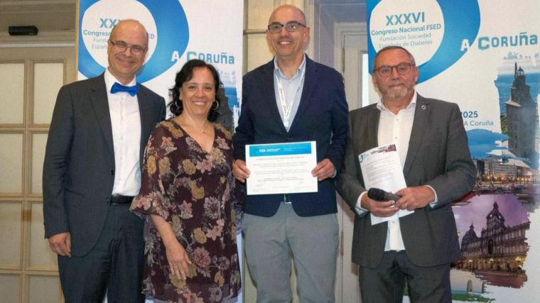 La Sociedad Española de Diabetes premia la difusión de un trabajo de investigación liderado por un endocrinólogo del Hospital de Ciudad Real
