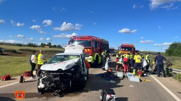 Una fallecida y un herido tras una colisión entre dos turismos en Menasalbas
