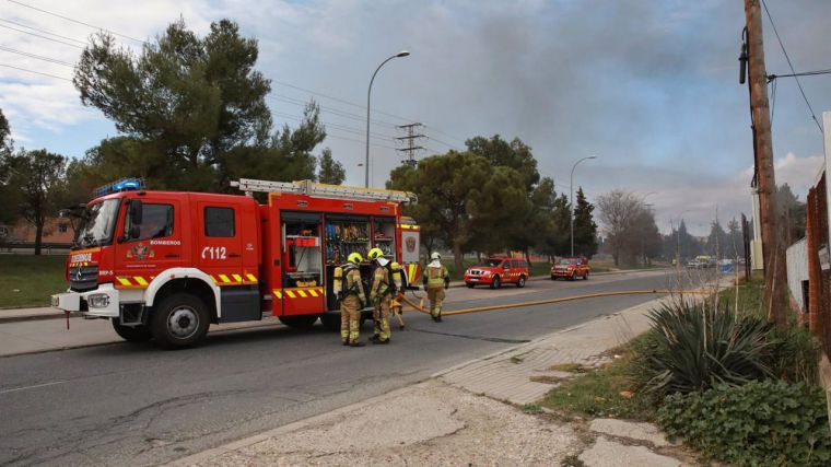 Dos heridos en el incendio de una vivienda en el barrio del Polígono de Toledo