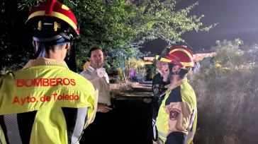 Susto en Toledo: Un incendio en el barrio de La Legua hace temer a los vecinos por sus casas