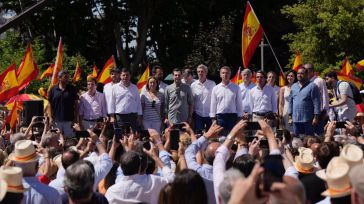 Núñez "echa de menos" a Page en la manifestación del PP contra Sánchez "ya que tanto ha pedido elecciones"