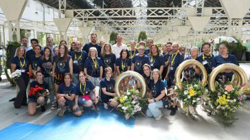 Más de 80 floristas de toda España trabajan para convertir a Toledo en un auténtico jardín urbano durante este Corpus
