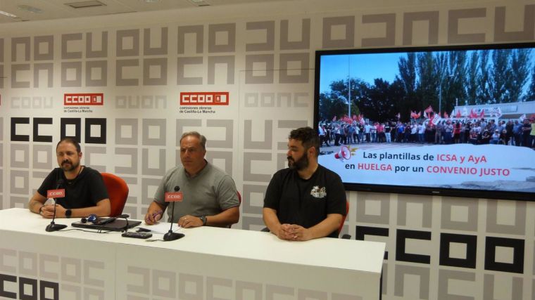 Las plantillas de las empresas toledanas ICSA y AyA irán a la huelga la próxima semana para pedir 'convenio colectivo justo'
