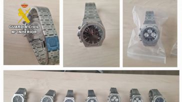 Guardia Civil interviene en Albcacete varios relojes de gama alta falsificados por valor de 240.000 euros