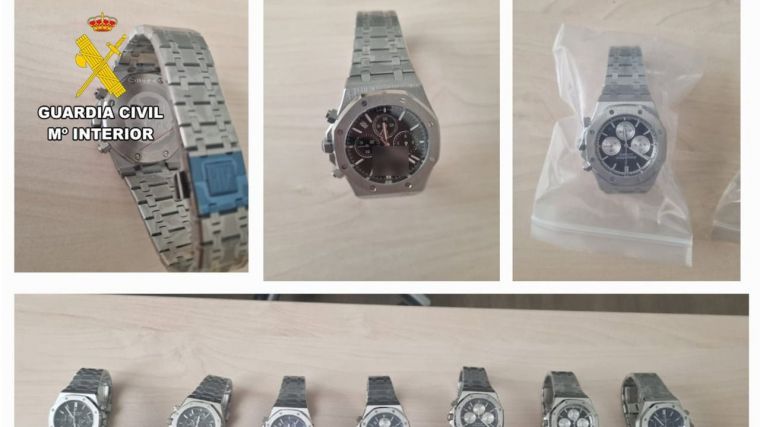 Guardia Civil interviene en Albcacete varios relojes de gama alta falsificados por valor de 240.000 euros