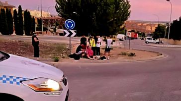 Herido un motorista de 17 años tras chocar con una señal en Cuenca