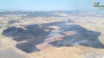 Extinguido el incendio en Brazatortas que interrumpió la circulación ferroviaria entre Madrid y Andalucía