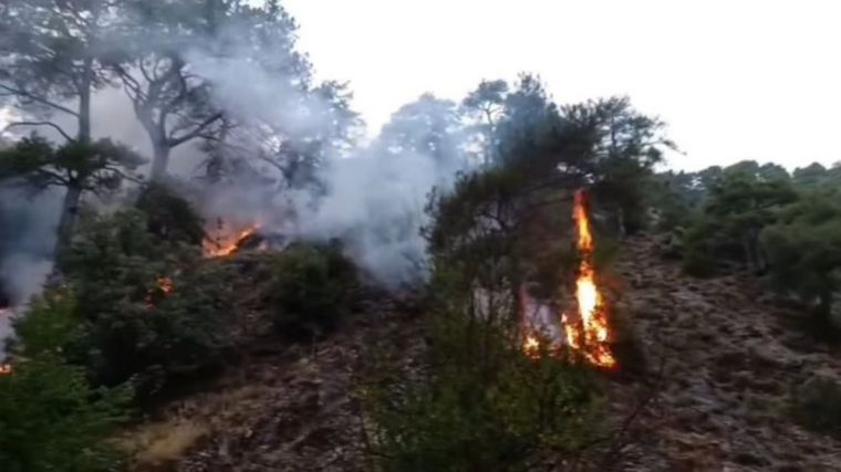 La llamada de un policía local de Cuenca fuera de servicio permite atajar un incendio en Los Palancares