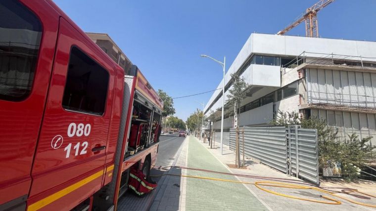 Resuelto sin daños el conato de incendio en uno de los edificios en construcción del Hospital de Albacete