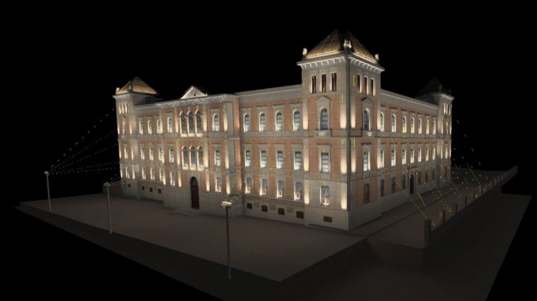 La Diputación de Toledo moderniza la iluminación del Palacio Provincial con una propuesta más eficiente, artística y comprometida con la sociedad