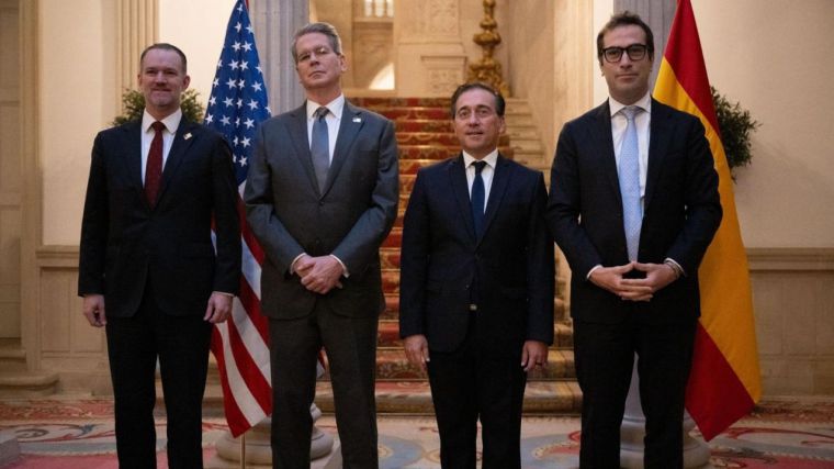 El secretario del Tesoro de EEUU se reúne con Cuerpo y Albares para abordar las relaciones comerciales
