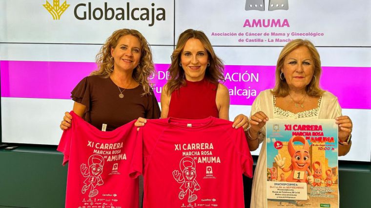La Fundación Globalcaja respalda a AMUMA en la XI Carrera Rosa