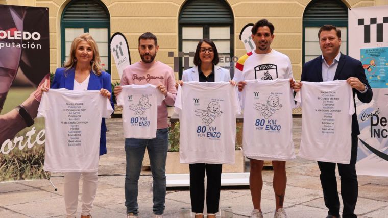 La Diputación de Toledo respalda el reto solidario “80 kilómetros por Enzo” y anima a los vecinos de la provincia a colaborar