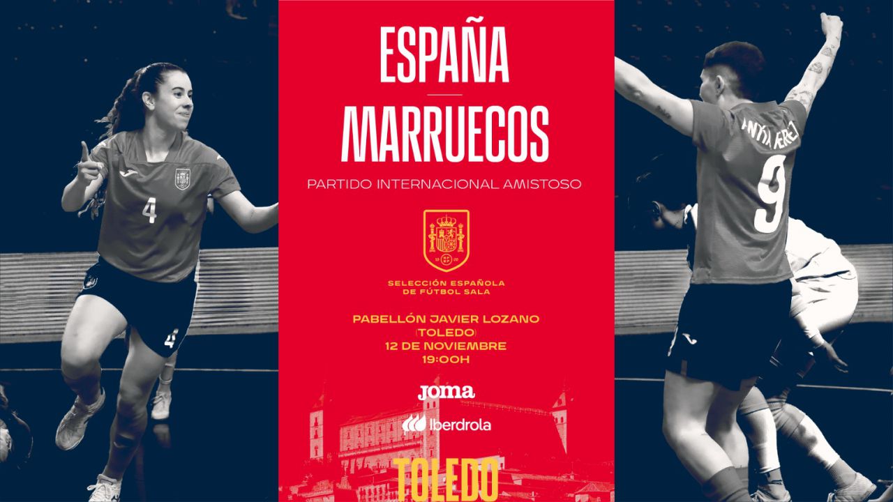 El Pabellón Javier Lozano acogerá dos partidos amistosos de la Selección Española Femenina de Fútbol Sala frente a Marruecos