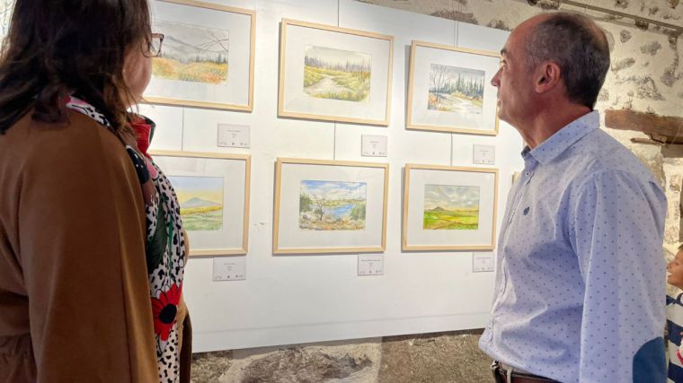 La Diputación de Toledo inaugura la exposición de acuarelas de Vicente Carmena en el Sitio Histórico de Santa María de Melque