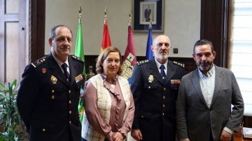 La presidenta de la Diputación de Toledo felicita al nuevo jefe superior de Policía de Castilla-La Mancha y le desea suerte en esta nueva etapa