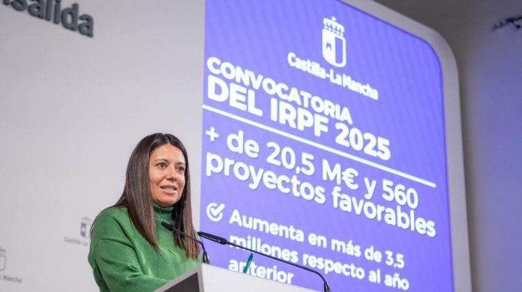 Castilla-La Mancha alcanza cifras históricas en la convocatoria del IRPF 2025, con más de 20,5 millones y 560 proyectos sociales aprobados