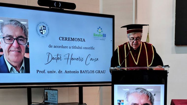 El profesor emérito de la UCLM Antonio Baylos Grau es nombrado doctor “honoris causa” por la Universidad Valahia de Târgoviste