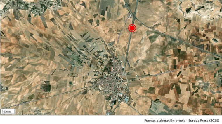 Un accidente en Tembleque obliga a cortar el tráfico en la A-4 en dirección Andalucía