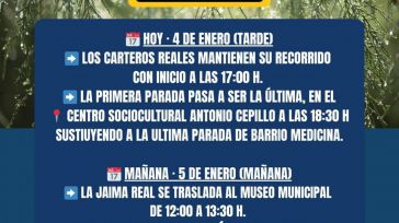 El recorrido de los Carteros Reales de los Reyes se modifica en Albacete ante la previsión de lluvia