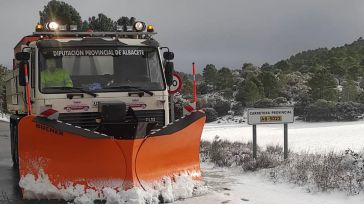 Movilizados los recursos provinciales de Albacete ante posibles incidencias en las carreteras por la borrasca Kristin