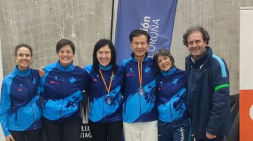 Nuria Tebar y Carlos Codina, bronce para el Club de Esgrima Toledo en el II Torneo Liga Máster de Santiago