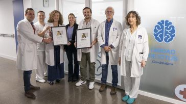 El Hospital de Guadalajara logra el mayor galardón europeo por su atención integral al ictus