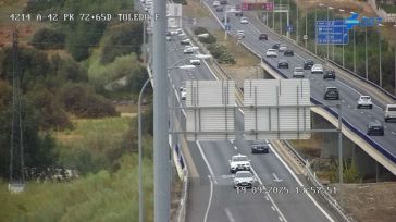 Atasco kilométrico en Toledo tras un accidente mútliple en la A-42