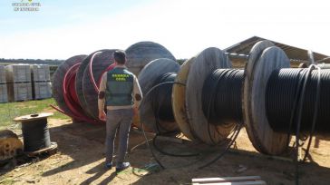 Cinco investigados en Cuenca por el robo de cable de cobre valorado en 44.000 euros