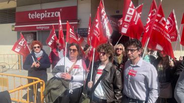La plantilla de los dos establecimientos de Telepizza franquiciados en Albacete vuelven a la huelga