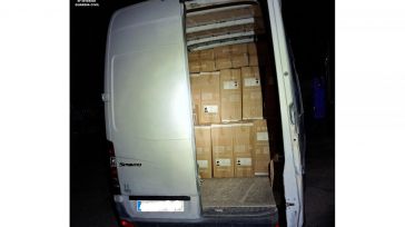 Dos detenidos cuando robaban mercancía de un camión en un área de servicio de la A-3 en Zafra de Záncara