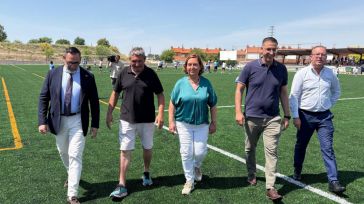 Seseña estrena nuevo césped en su campo de fútbol con ayuda de la Diputación de Toledo