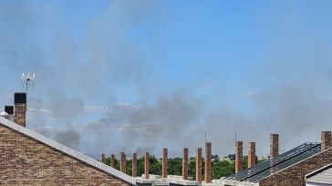 Desalojada la urbanización Las Nieves de Nambroca por un incendio en la zona de maniobras del Ejército