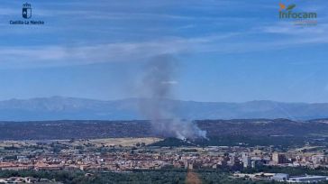 Extinguido un incendio que ha obligado al corte del ramal de la A-5 en Talavera