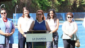 La presidenta Cedillo ha inaugurado las obras de remodelación y mejora de las instalaciones de la Piscina Municipal de La Guardia