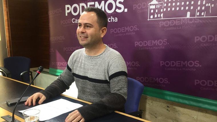 David Llorente, portavoz de Podemos en las Cortes de Castilla-La Mancha.