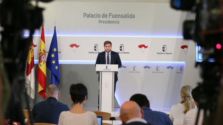 El portavoz del Gobierno regional, Nacho Hernando, en la rueda de prensa del Consejo de Gobierno del pasado 13 de junio.