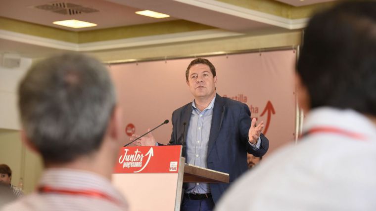 Emiliano García-Page en el Comité regional del PSOE de Castilla-La Mancha.