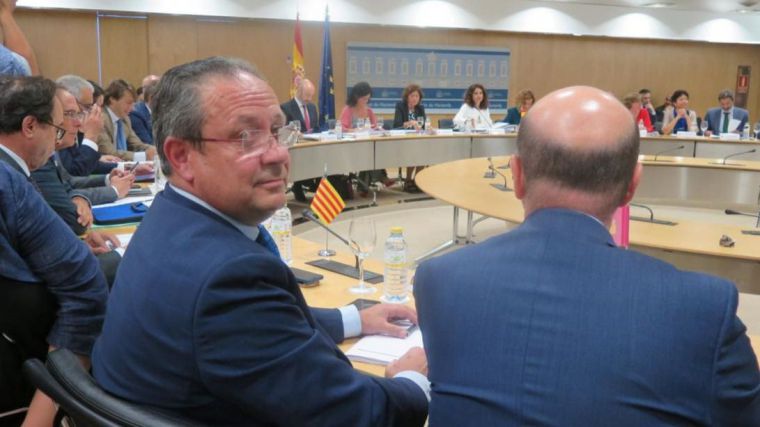 Juan Alfonso Ruiz Molina, consejero de Hacienda de CLM, en el último Consejo de Política Fiscal y Financiera.