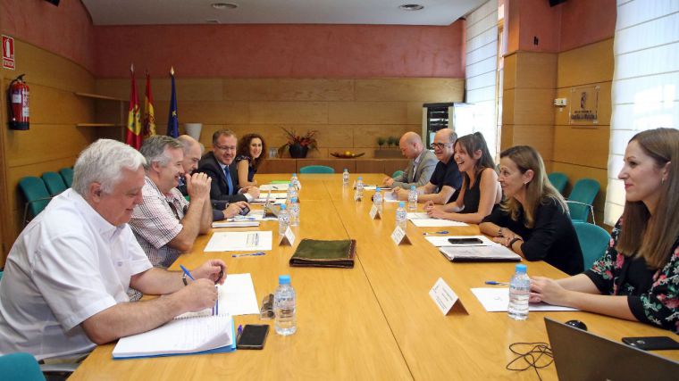 Inmaculada Herranz, consejera para la Coordinación del Plan de Garantías Ciudadanas, en la última reunión de la Comisión de Seguimiento del Plan, celebrada en julio.