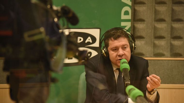 García-Page, durante la entrevista para Onda Cero en la que hizo las declaraciones sobre los partidos independentistas.