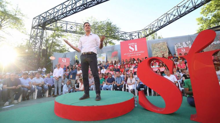 PEDRO SÁNCHEZ: 'EL PSOE ES LA GARANTÍA DEL CAMBIO EN ESTE PAÍS'