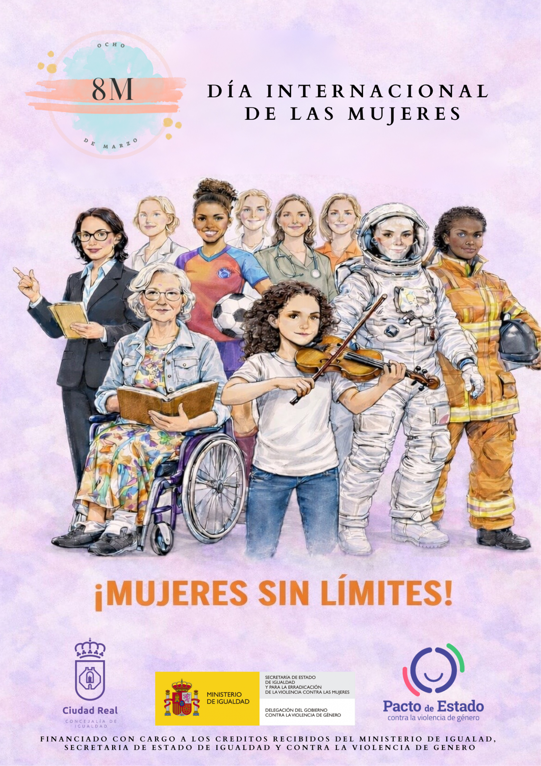Ciudad Real conmemora el 8M con una programación transversal durante todo el mes de marzo bajo el lema “Mujeres sin límites”